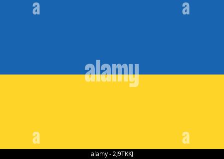 Illustration du vecteur de drapeau ukrainien. Ukrain indépendant Illustration de Vecteur