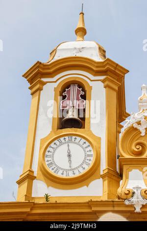 Eglise mère de Santo Antonio de la ville de Tiradentes à Minas Gerais, Brésil - 22 janvier 2018 : Voir Eglise mère de Santo Antonio de la ville de Tiradentes Banque D'Images