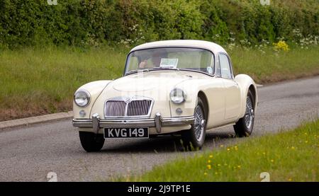 1957 blanc MGA Banque D'Images