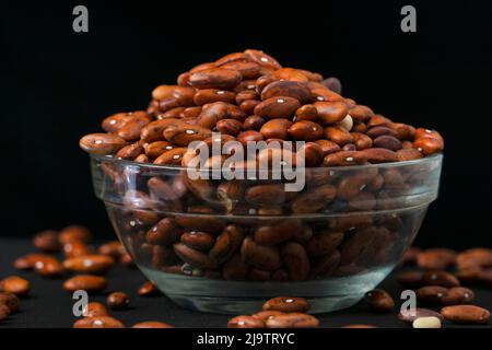 Haricots rouges, macro gros plan, Satara, Maharashtra, Inde Banque D'Images