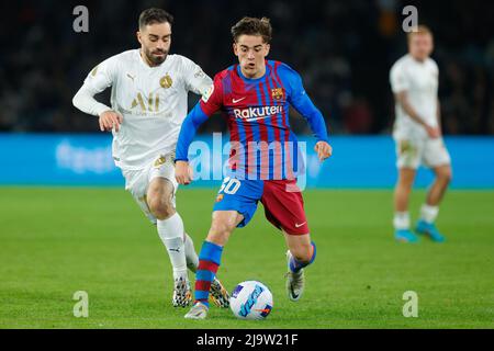 Sydney, Australie. 25th mai 2022. GAVI de Barcelone attaque lors du match amical entre les A League All-Stars et le FC Barcelone au stade Accor, Sydney, le 25 mai 2022. Photo de Peter Dovgan. Utilisation éditoriale uniquement, licence requise pour une utilisation commerciale. Aucune utilisation dans les Paris, les jeux ou les publications d'un seul club/ligue/joueur. Credit: UK Sports pics Ltd/Alamy Live NewsCredit: UK Sports pics Ltd/Alamy Live News Banque D'Images