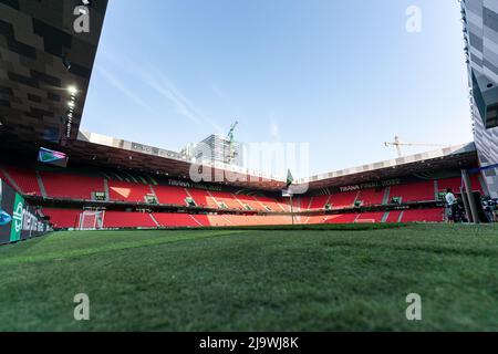 Tirana, Albanie. 25th mai 2022. Tirana, Albanie. 25th mai 2022. Tirana - l'Albaniastadion Air avant le match entre AS Roma et Feyenoord à Air Albaniastadion le 25 mai 2022 à Tirana, Albanie. (Box to Box Pictures/Yannick Verhoeven) Credit: Box to Box Pictures/Alay Live News Credit: Box to Box Pictures/Alay Live News Banque D'Images