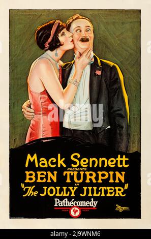 Ben Turpin Silent film, comédie - The Jolly Jilter (Pathé, 1927) Banque D'Images