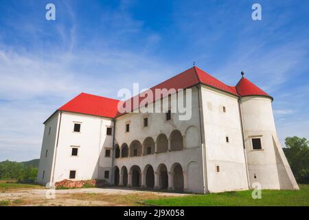 Ancien château de Bela à Zagorje, Croatie. Banque D'Images