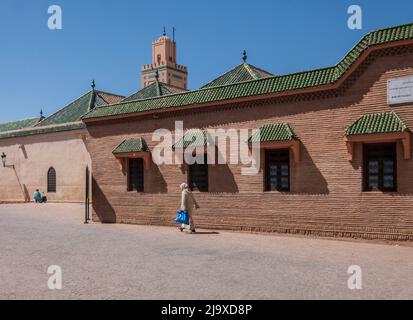 Bibliothèque Ben Youssef, marrakech, maroc, afrique Banque D'Images