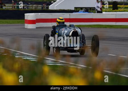 Duncan Pittaway, Bugatti Type 35, Varzi Trophy, un événement de vingt-cinq minutes pour les pilotes historiques qui auraient couru de 1928 à 1 Banque D'Images