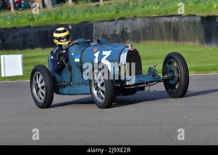 Duncan Pittaway, Bugatti Type 35, Varzi Trophy, un événement de vingt-cinq minutes pour les pilotes historiques qui auraient couru de 1928 à 1 Banque D'Images