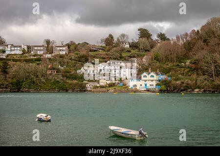 Vue sur Bodinnick depuis Fowey, Cornwall, Angleterre, Royaume-Uni Banque D'Images