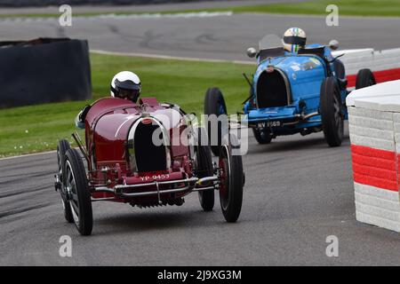 Robert Newall, Bugatti Type 35, Varzi Trophy, un événement de vingt-cinq minutes pour les pilotes de voitures de course historiques qui auraient couru de 1928 à 193 Banque D'Images