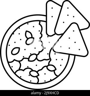 illustration vectorielle de l'icône représentant une ligne d'épinards trempés Illustration de Vecteur