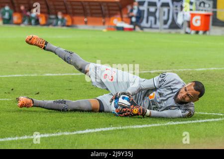 25 mai 2022, Belo Horizonte, Minas Gerais, Brasil: (INT) l'Open Air de Vibra se tient au Jockey Club de Sao Paulo. 25 mai 2022, Sao Paulo, Brésil : l'écran montre un film au Jockey‚ Club, à Sao Paulo, le plus grand cinéma en plein air du monde, qui mêle projections de films en plein air, spectacles inédits et gastronomie, mercredi (25).‚ L'édition est encore plus spéciale, car elle célèbre 20 ans de l'un des événements les plus appréciés et les plus disputés du pays. La grande séance d'ouverture de l'événement, avec la projection du‚-Doctor Estranho no Multiverso da Banque D'Images