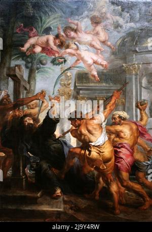 Martyre de Saint Thomas par Peter Paul Rubens, Banque D'Images