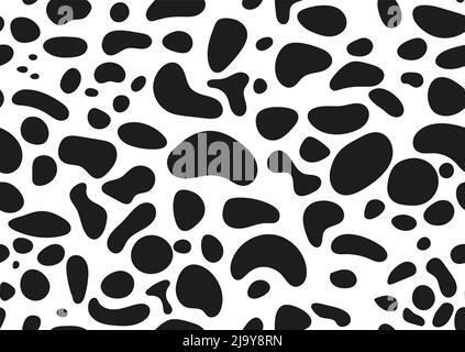 Motif animal dalmatien sans couture avec texture à pois sur la peau. Illustration de Vecteur