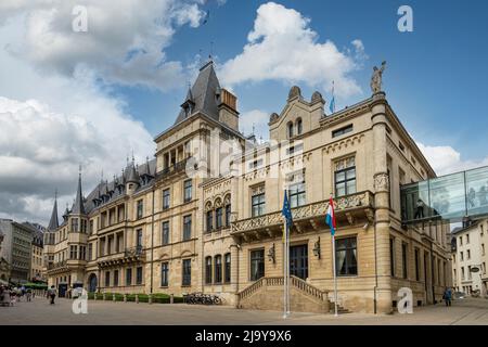 Luxembourg, mai 2022. Vue extérieure du Grand Palais Ducal de Luxembourg en centre-ville Banque D'Images