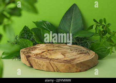 Composition avec podium pour votre design et votre publicité Banque D'Images