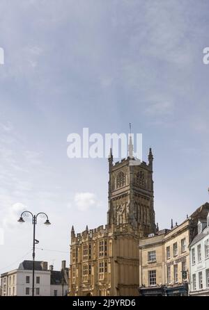 Paysage urbain du marché Cotswold ville de Cirencester, Gloucestershire, Royaume-Uni Banque D'Images