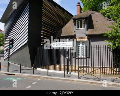 Musée et jardins Albert-Kahn, récemment rouvert après plusieurs années de rénovation et d'expansion. Paris, France. Banque D'Images