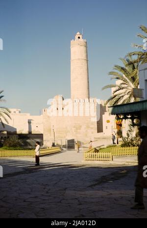 Minatuor et murs de la Grande mosquée, Sousse. Tunisie, Afrique du Nord, 1973 Banque D'Images