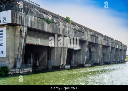 Les stylos U-Boat de la Seconde Guerre mondiale à Baclan, Bordeaux, France Banque D'Images