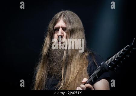 Trondheim, Norvège. 20th, mai 2022. Le guitariste Stephen Platt joue en direct avec le chanteur et musicien canadien Devin Townsend à Trondheim Spektrum à Trondheim. (Crédit photo: Gonzales photo - Tor Atle Kleven). Banque D'Images