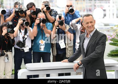 Tom Hanks participe au photocall d'Elvis lors du Festival de Cannes 75th à Cannes, France. Date de la photo: Jeudi 26 mai 2022. Banque D'Images