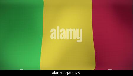 Image du drapeau du mali Banque D'Images