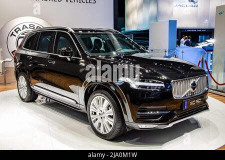 La voiture Volvo XC90 a été présentée au salon automobile IAA de Francfort. Allemagne - 11 septembre 2019 Banque D'Images