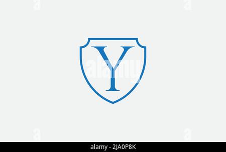 Logo Shield et protection vecteur de conception pour la société de sécurité et de technologie avec les lettres et les alphabets Illustration de Vecteur