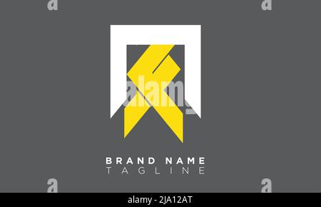 Lettres alphabétiques MF initiales logo monogramme Illustration de Vecteur