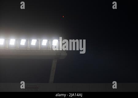 Les joueurs de Fotball de River plate Team Argentina jouent contre Alianza de Lima, pour la coupe Libertadores. Banque D'Images