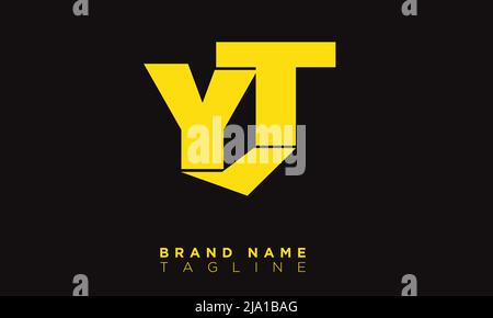 YT lettres Alphabet initiales Monogram logo Illustration de Vecteur