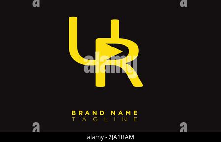 UR lettres Alphabet initiales logo monogramme Illustration de Vecteur