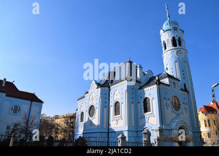 L'église bleue de Bratislava. Banque D'Images