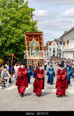 L'illustration montre l'événement de procession du Saint-sang (Heilige Bloedprocessie - procession Saint-sang), le jeudi 26 mai 2022 à Brugge. Pendant Banque D'Images