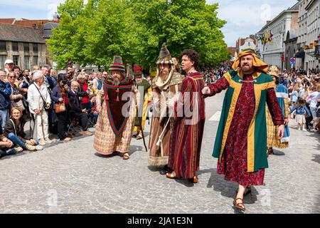 L'illustration montre l'événement de procession du Saint-sang (Heilige Bloedprocessie - procession Saint-sang), le jeudi 26 mai 2022 à Brugge. Pendant Banque D'Images