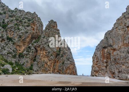 Torrent de Pareis à sa Calobra Mallorca, Espagne Banque D'Images
