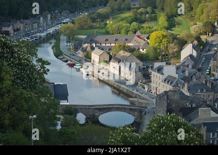 Photo de la vue panoramique de Dinan Banque D'Images