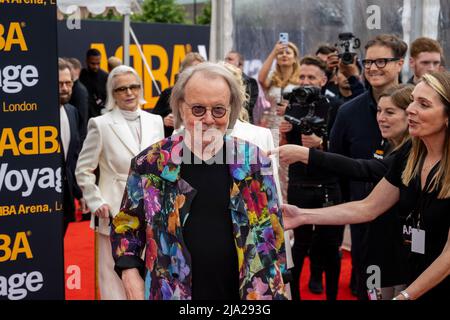 Londres, Royaume-Uni. 26 mai 2022. Benny Andersson, d'ABBA, arrive en avance sur la performance d'ouverture d'ABBA Voyage à l'Abba Arena de Stratford. Crédit : Stephen Chung/EMPICS/Alay Live News Banque D'Images