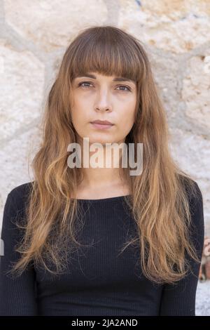 L'actrice belge Mya Bolaers pose lors de la séance de portrait à Madrid. 14 juin 2021 Espagne avec: Mya Bolaers où: Madrid, Espagne quand: 14 juin 2021 crédit: Oscar Gonzalez/WENN Banque D'Images