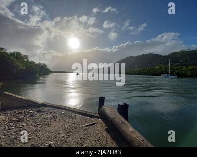 Bloomfield Jetty Cape York Australie Banque D'Images