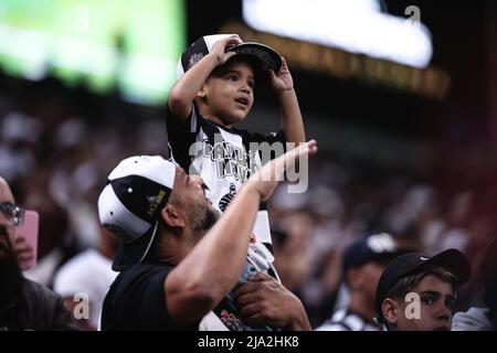 Sao Paulo, Brésil. 26th mai 2022. SP - Sao Paulo - 05/26/2022 - LIBERTADORES 2022, CORINTHIENS X TOUJOURS PRÊT - les supporters lors d'un match entre Corinthiens et toujours prêt à l'Arena Corinthiens stade pour le championnat Copa Libertadores 2022. Photo: Ettore Chiereguini/AGIF/Sipa USA crédit: SIPA USA/Alay Live News Banque D'Images