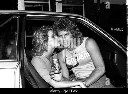 Brad Gillis au Hollywood Palladium, vers 1982 crédit: Ron Wolfson / MediaPunch Banque D'Images