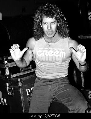 Brad Gillis au Hollywood Palladium, vers 1982 crédit: Ron Wolfson / MediaPunch Banque D'Images