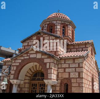 La petite église orthodoxe d'Agios Andreas à Héraklion Banque D'Images