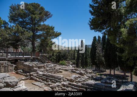 Ruines antiques dans le domaine de Knossos Banque D'Images