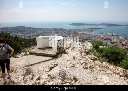 Reportage au Mont Faron (Toulon,Var,France) Mémorial du débarquement allié - débarquement des Forces alliées à partir d'août 15,1944 Banque D'Images