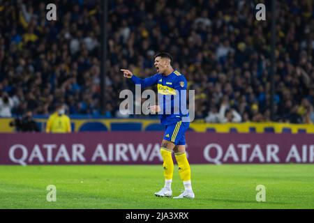 Buenos Aires, Argentine. 26th mai 2022. Marcos Rojo de Boca Juniors réagit lors du match de Copa CONMEBOL Libertadores 2022 entre Boca Juniors et Deportivo Cali à Estadio Alberto J. Armando.(score final; Boca Juniors 1:0 Deportivo Cali) (photo de Manuel Cortina/SOPA Images/Sipa USA) crédit: Alamy Live News Banque D'Images