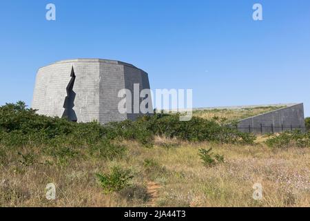 Sébastopol, Crimée, Russie - 28 juillet 2021 : le Panthéon de la mémoire dans le Musée Historique et Mémorial complexe Armored Coastal Battery No. 35 dans le Banque D'Images