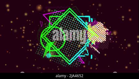 Image de texte de vente massive sur des taches sur fond noir Banque D'Images