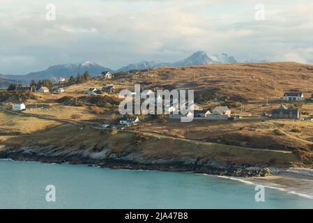 Communauté éloignée de Talmine près de Tongue, Sutherland Banque D'Images
